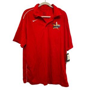 Nike Dri-Fit Mens Polo Shirt L Red College All-Star Game 2011 Embroidered New